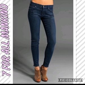 7 For All Mankind GWENEVERE Ankle Zip skinny jeans